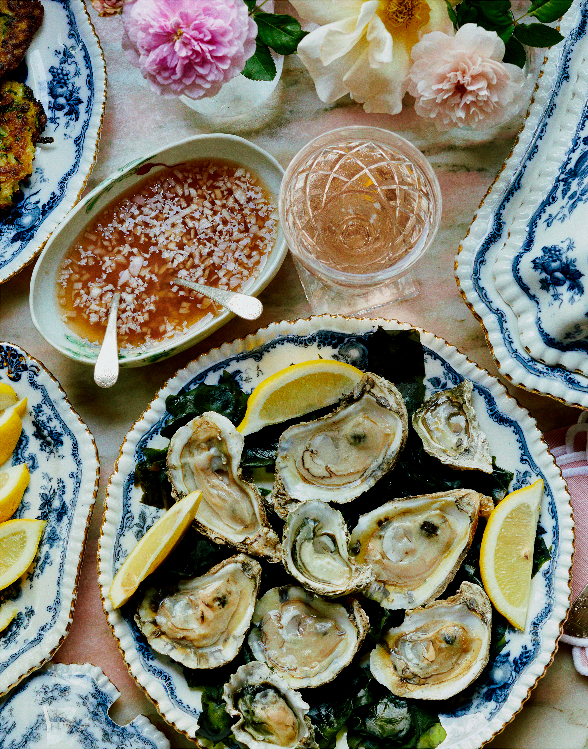Oyster Tower with Herbed Mignonette – Flamingo Estate