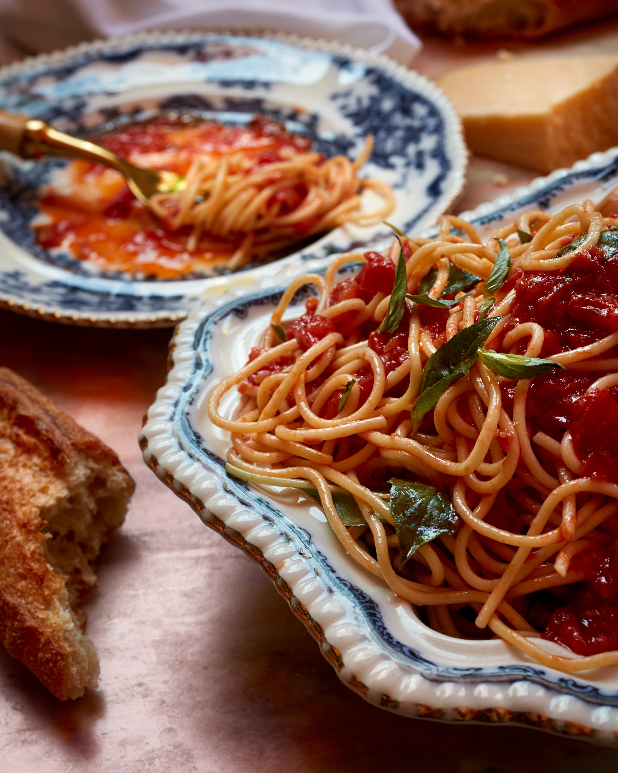 Tajarin with Tomato Basil Sauce – Flamingo Estate