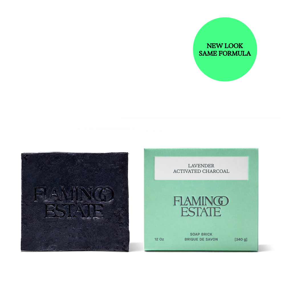Lavender Activated Charcoal Soap Brick - Flamingo Estate