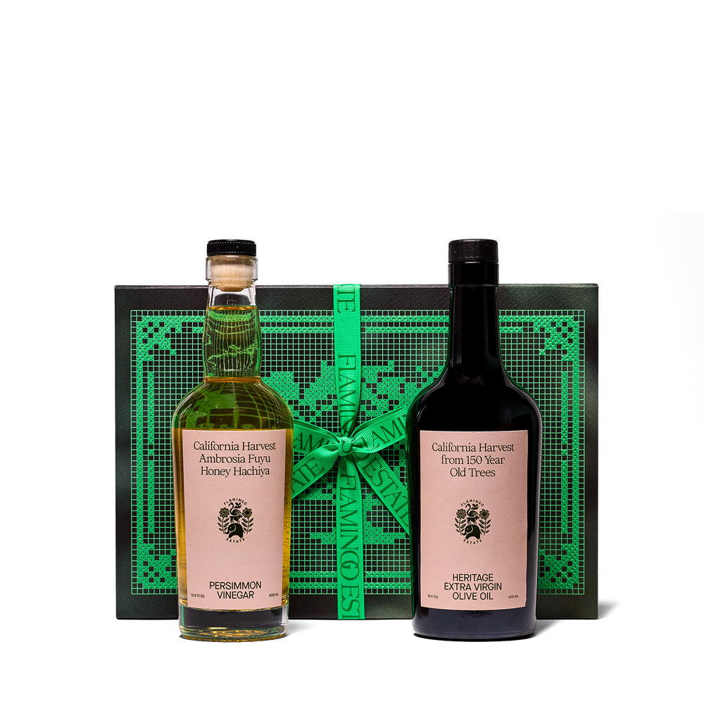 Olive Oil & Fuyu Persimmon Vinegar - Flamingo Estate