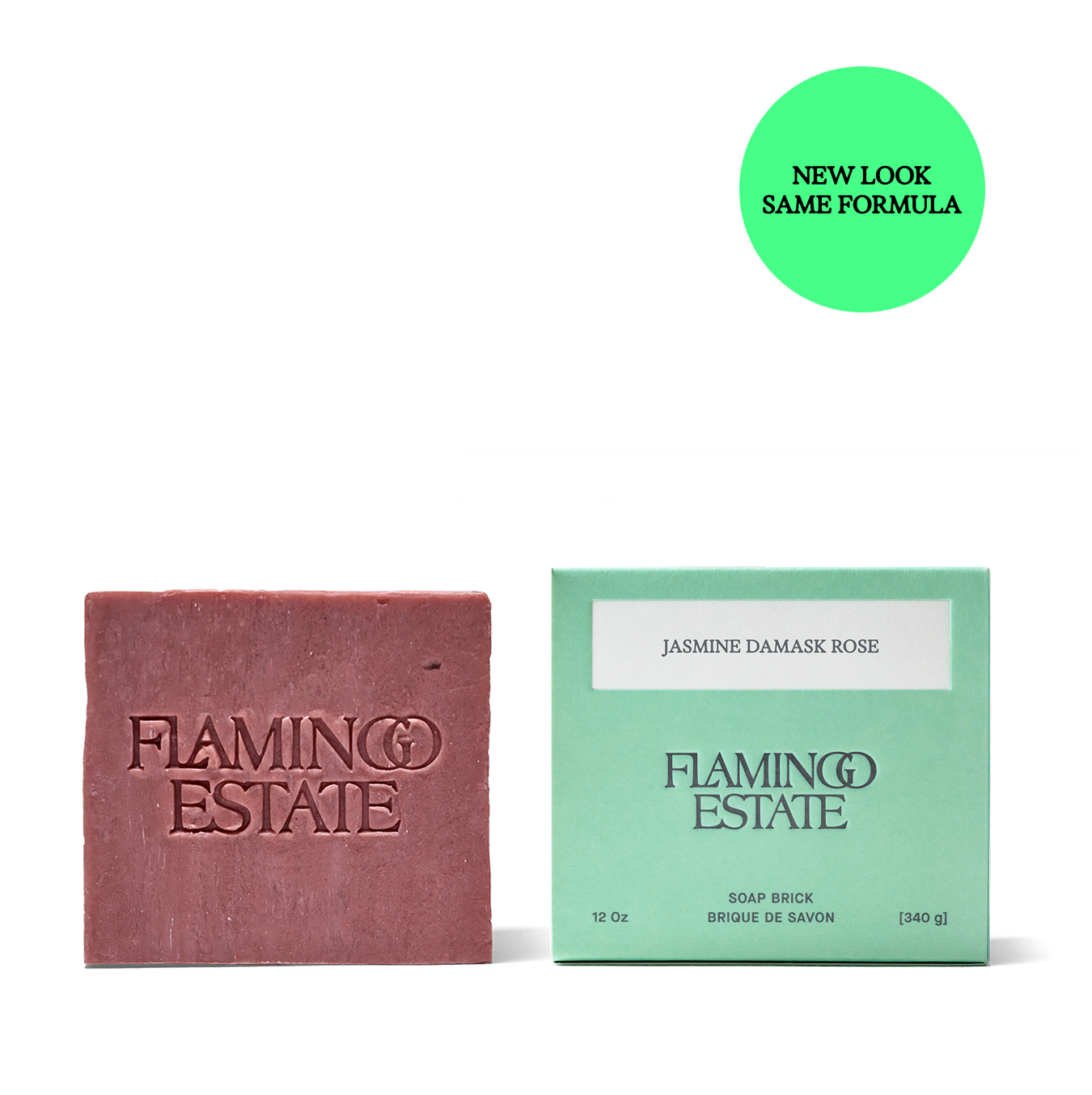 Jasmine Damask Rose Soap Brick - Flamingo Estate