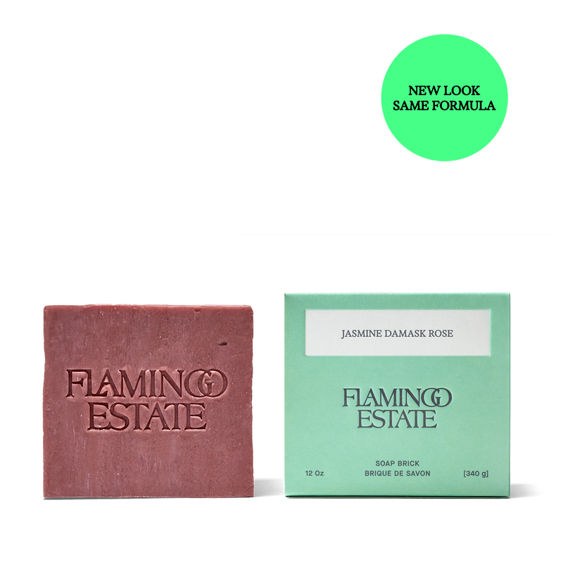Jasmine Damask Rose Soap Brick - Flamingo Estate