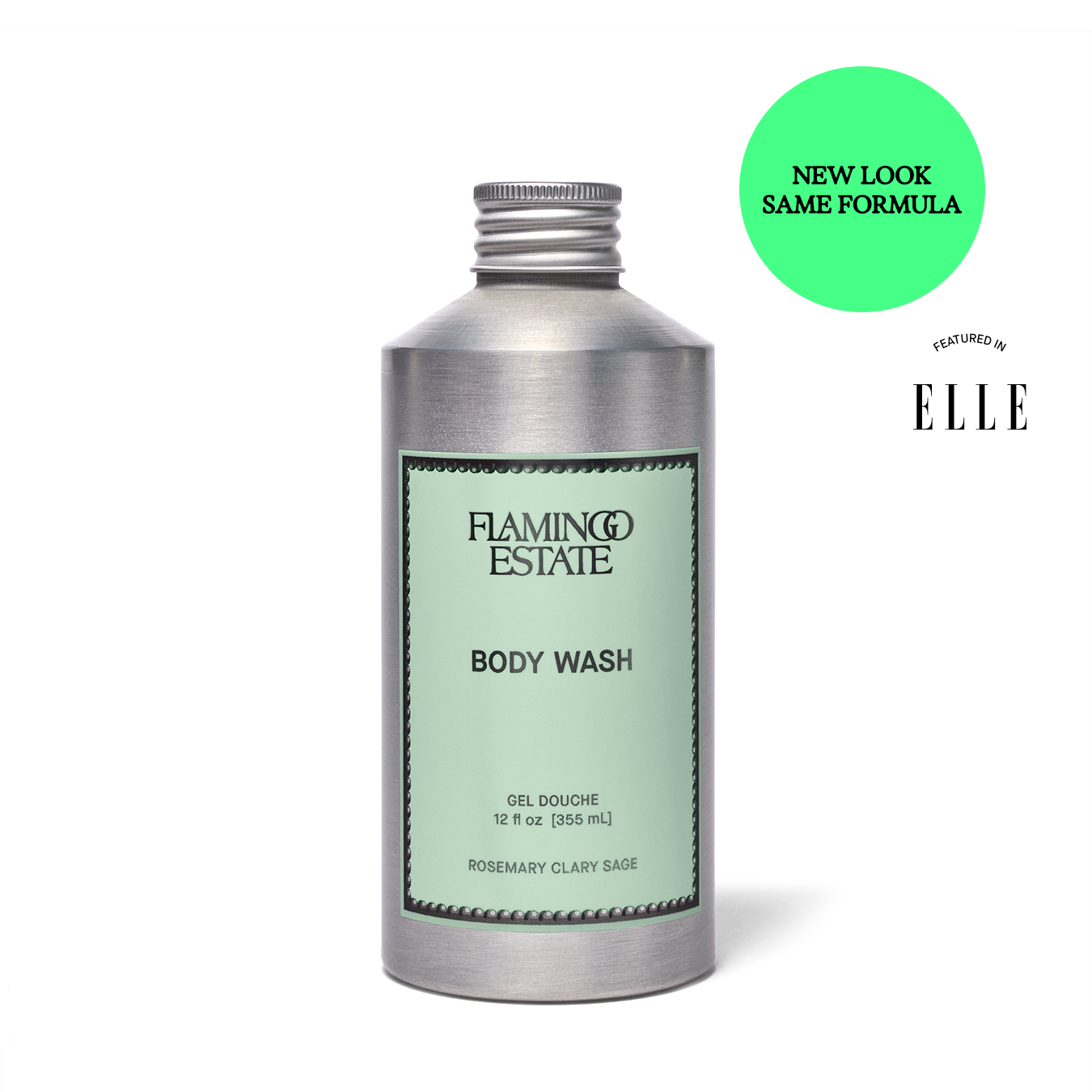 Rosemary Clary Sage Body Wash - Flamingo Estate