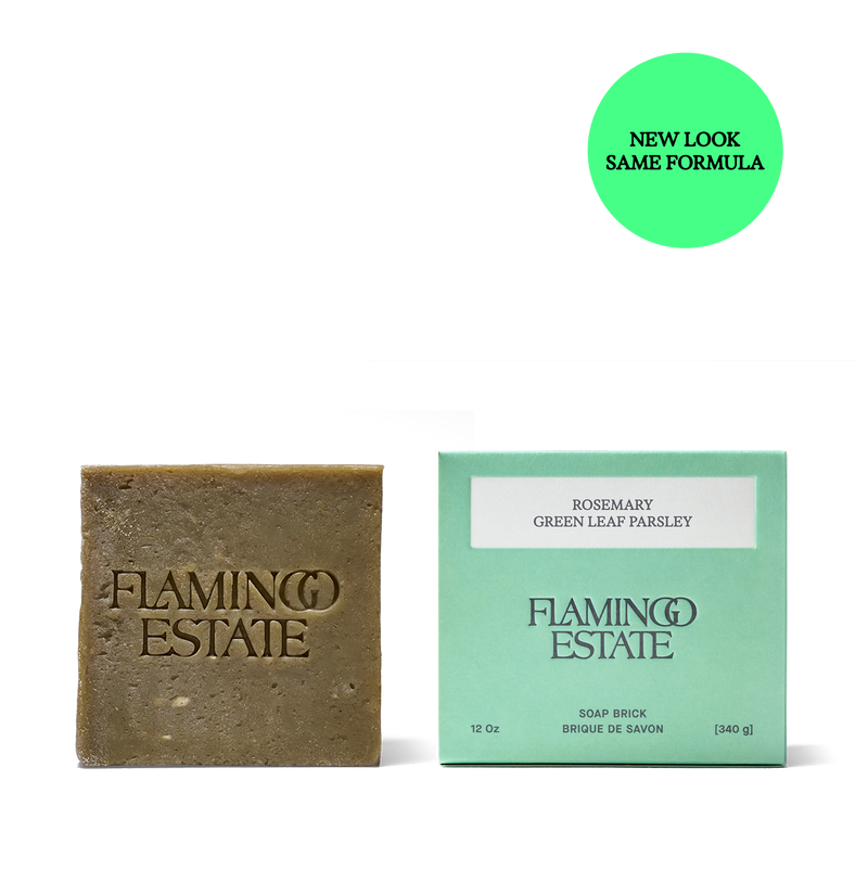 Rosemary Green Leaf Parsley Soap Brick - Flamingo Estate