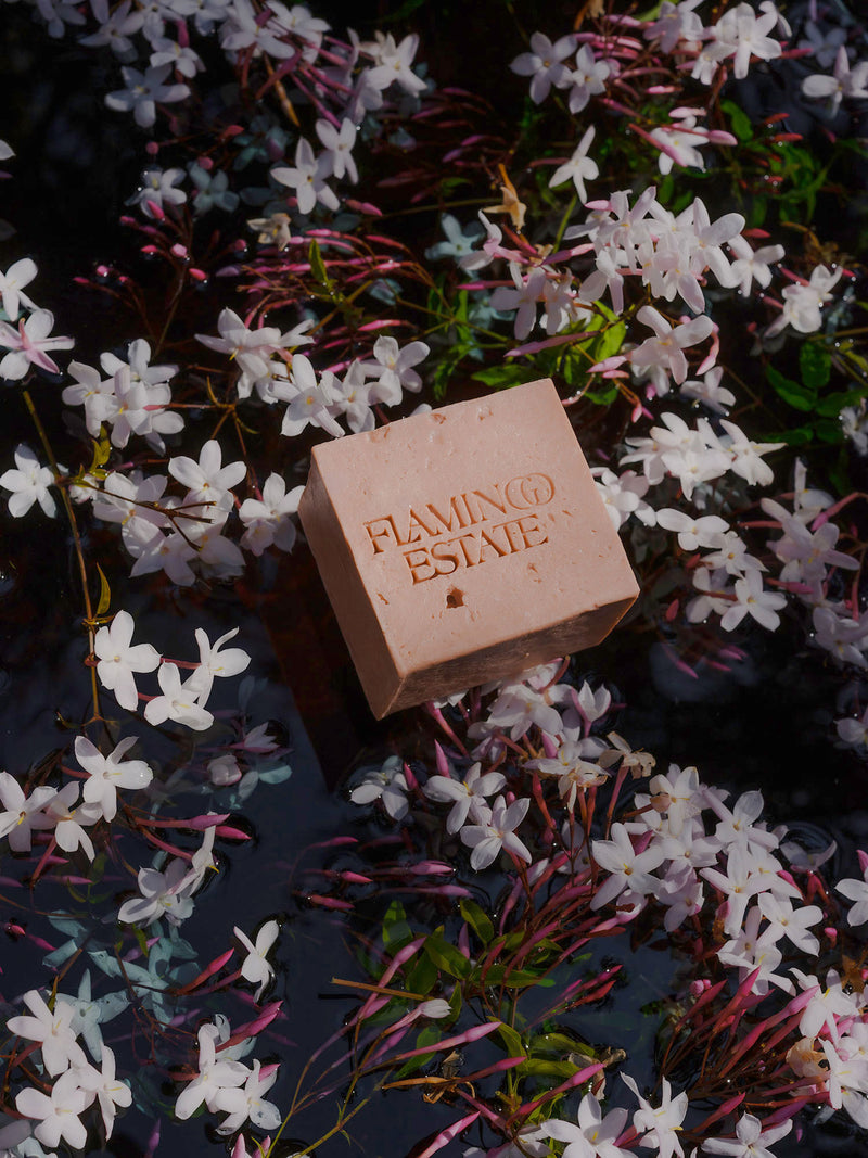 Jasmine Damask Rose Soap Brick - Flamingo Estate