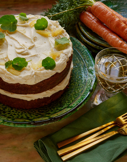 Sprouted Carrot Cake with Salted Cream Cheese Frosting