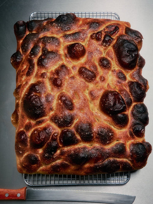 Focaccia with Heirloom Garlic Extra Virgin Olive Oil