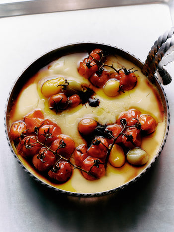 Steamed Egg with Confit Tomato