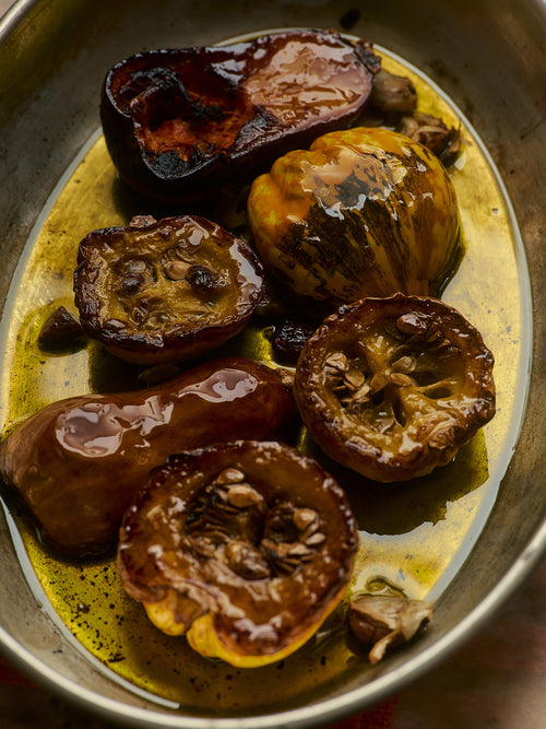 Winter Squash Roasted in Garlic Olive Oil