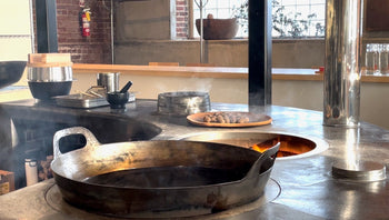 Grilled Chanterelle, Spinach & Poached Egg