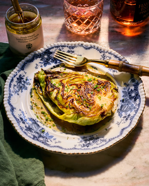 Wasabi Braised Cabbage