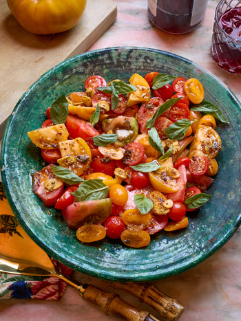 Juicy Tomatoes with Italian Chile Crisp