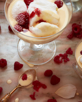 Lemon Posset with Strawberries & Aged Balsamic
