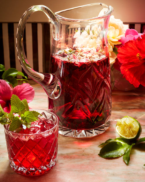 Hibiscus, Rose & Lemon Balm Agua Fresca