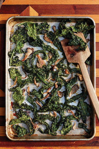 Grilled Kale, Mushroom & Tofu Salad