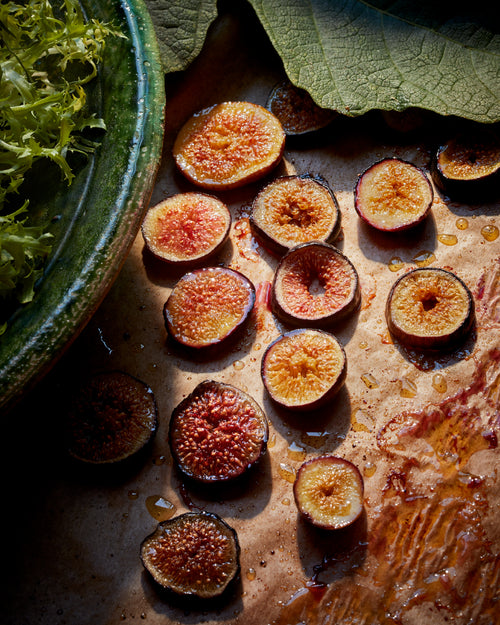 Marsala Roasted Tarragon Fig Salad with Morita Chile Honey