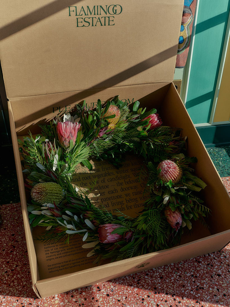 Holiday Wreath - Flamingo Estate