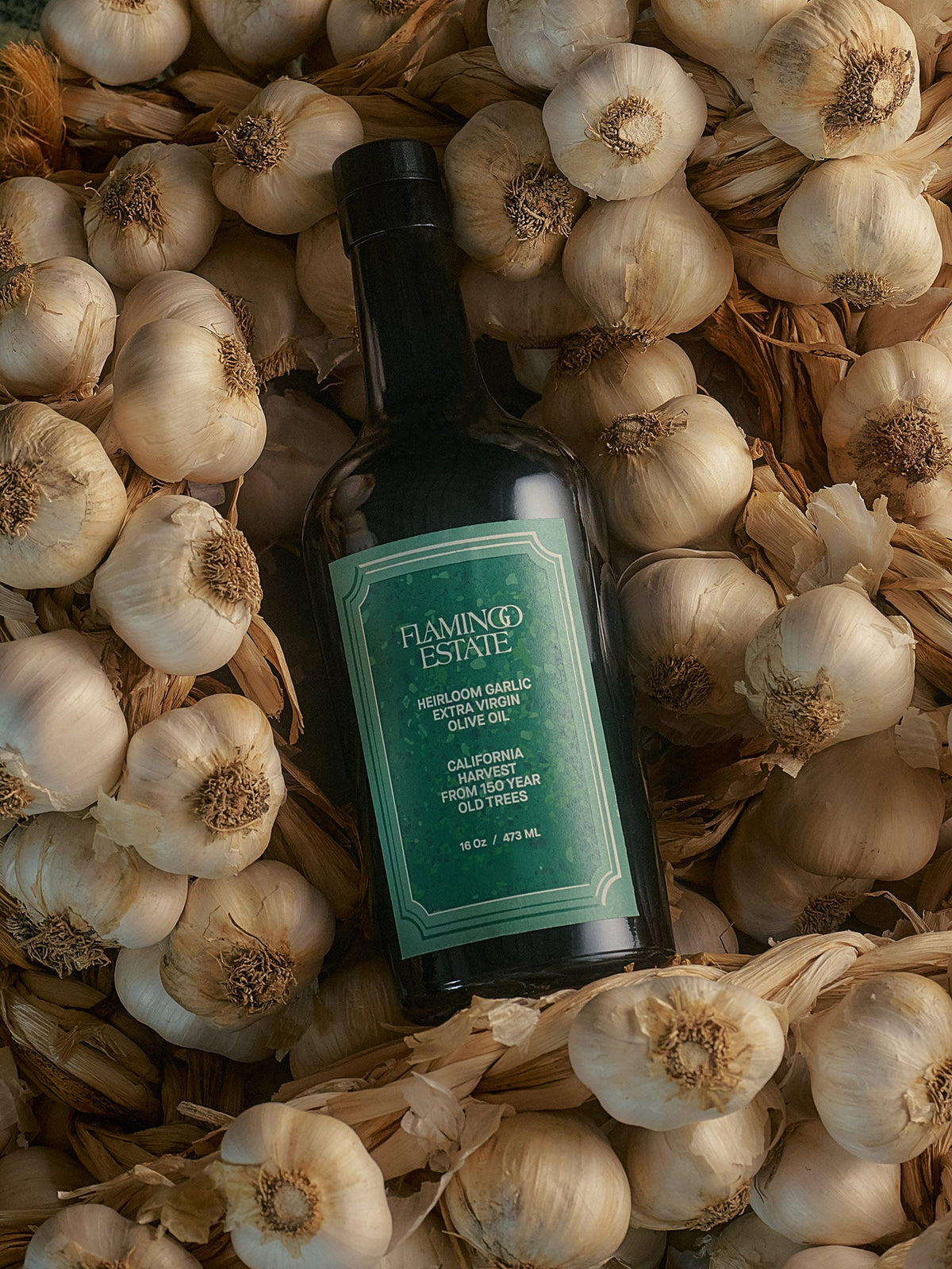Heirloom Garlic Olive Oil - Flamingo Estate