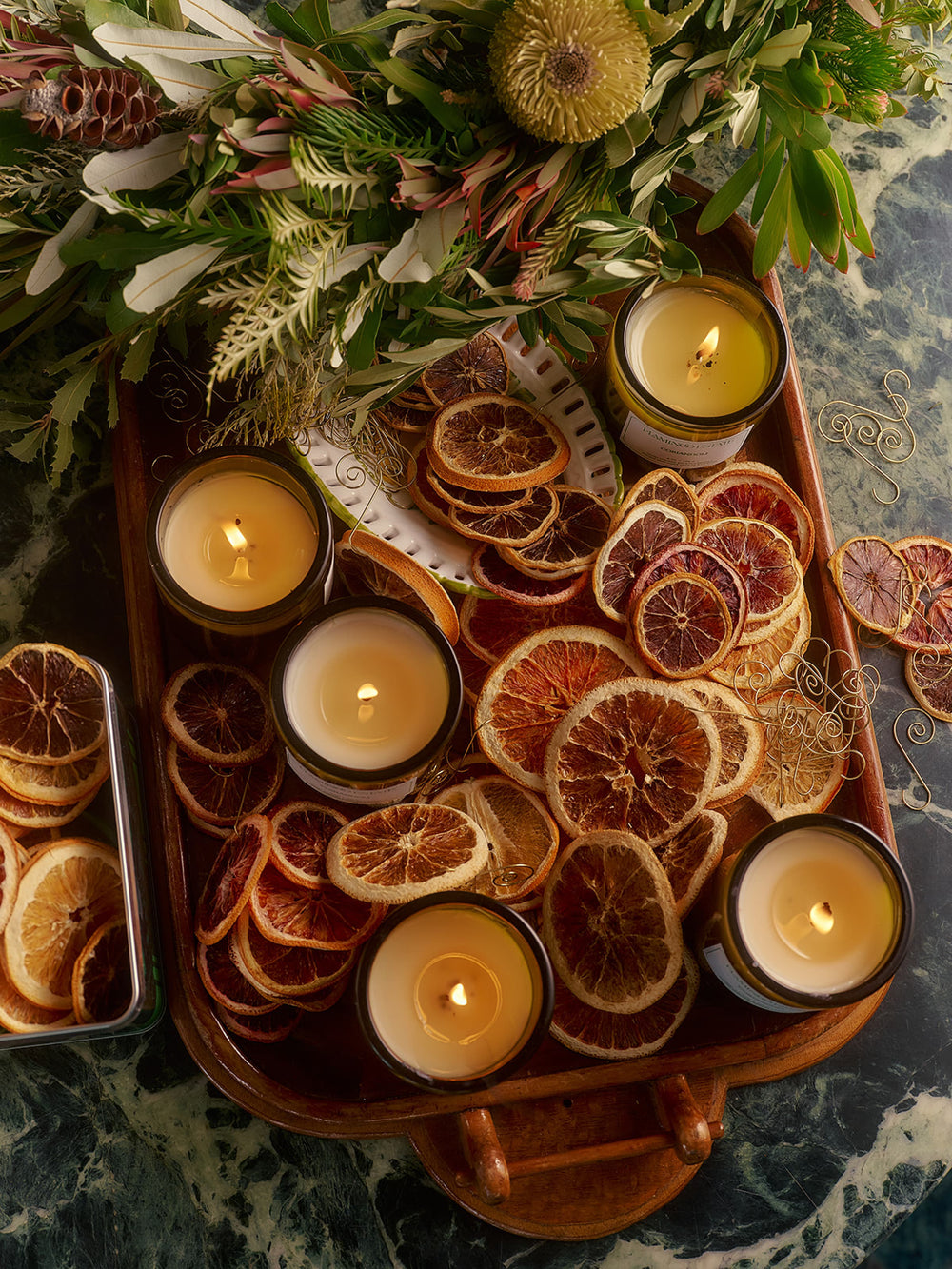 Smoky Citrus Ornaments - Flamingo Estate