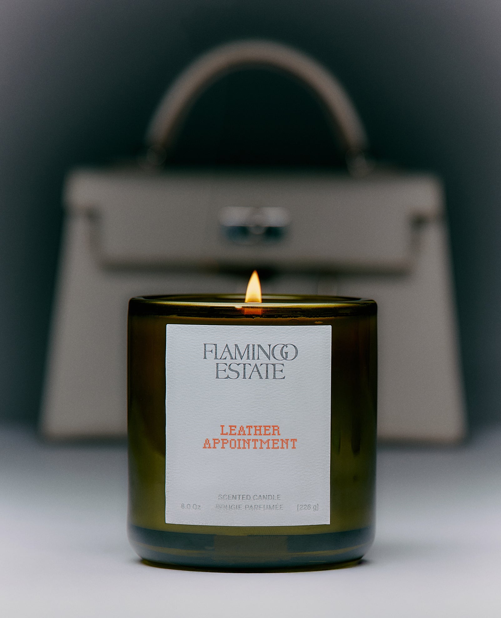 Leather Appointment Candle - Flamingo Estate