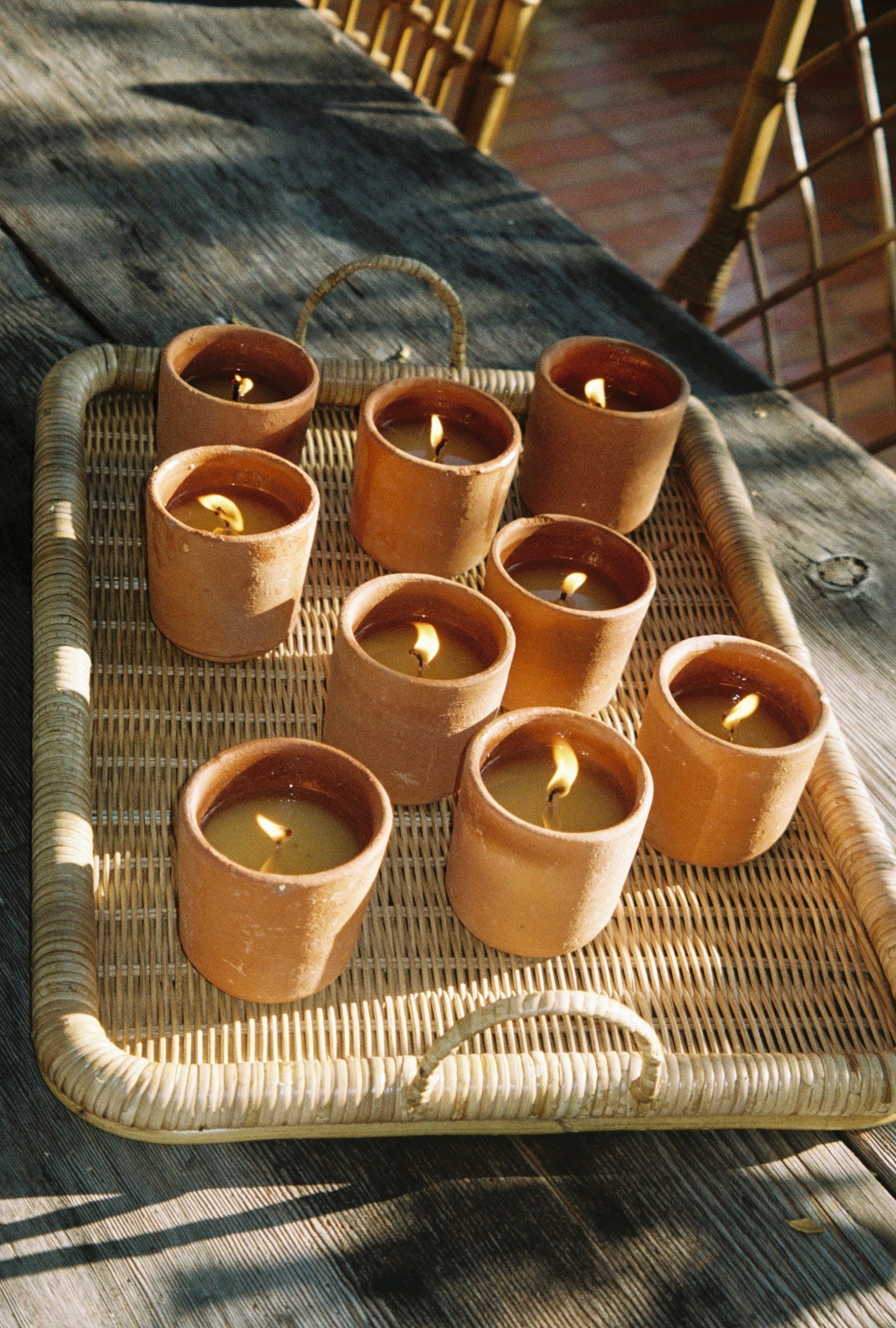 Green Citronella Candle - Flamingo Estate