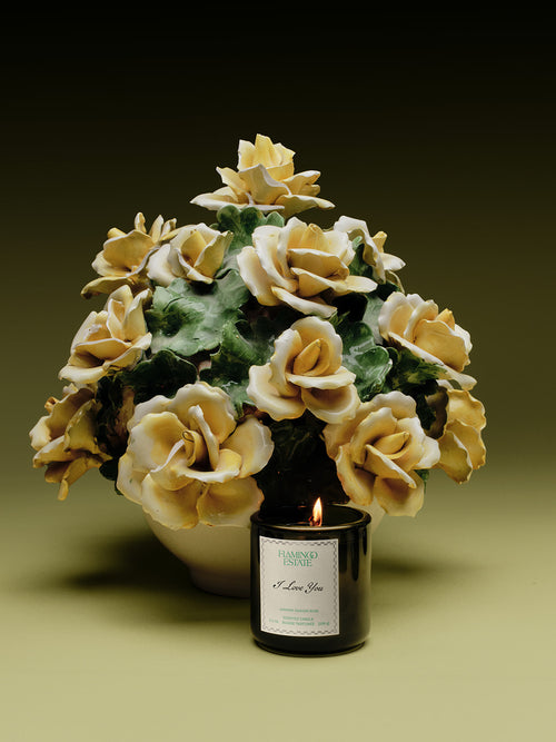 Flamingo Estate Personalized Jasmine Rose Candle
