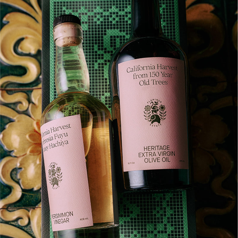 Olive Oil & Fuyu Persimmon Vinegar – Flamingo Estate