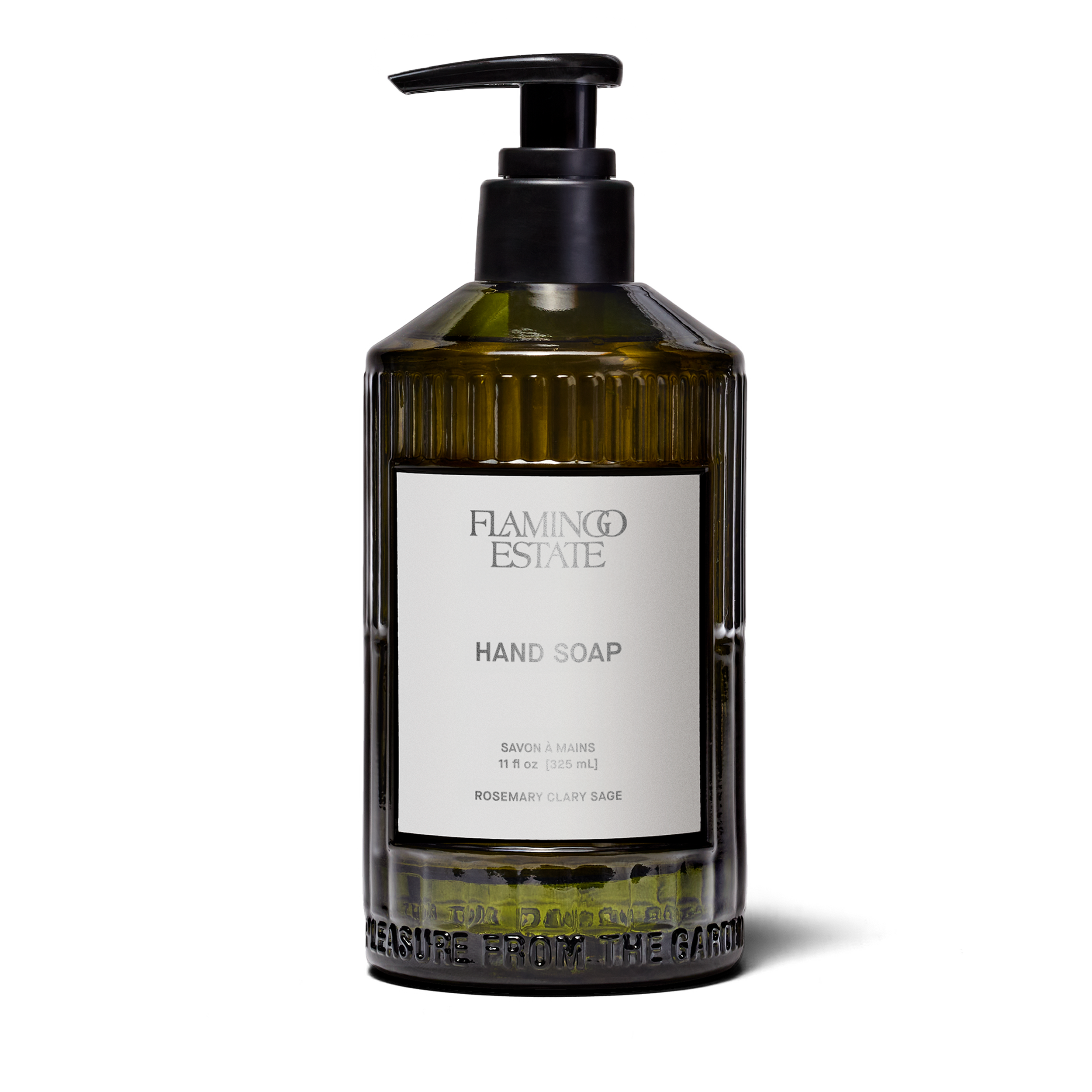 Rosemary Clary Sage Glass Hand Soap - Flamingo Estate