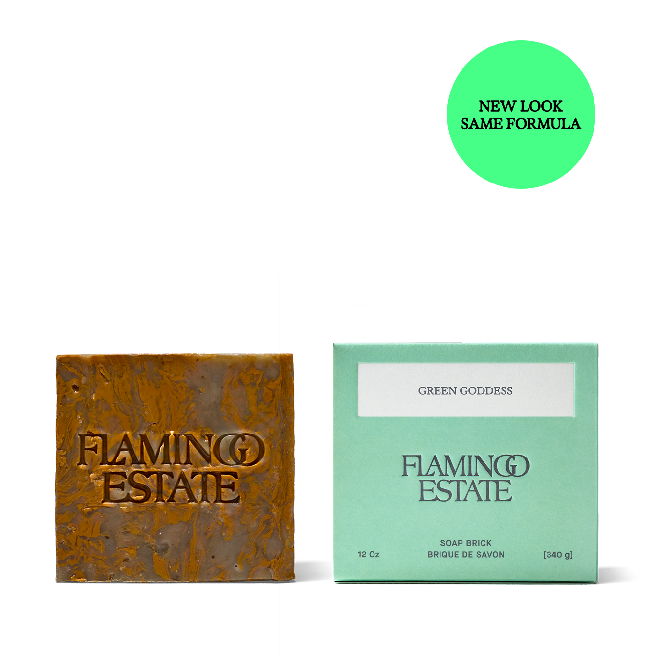 Green Goddess Soap Brick - Flamingo Estate