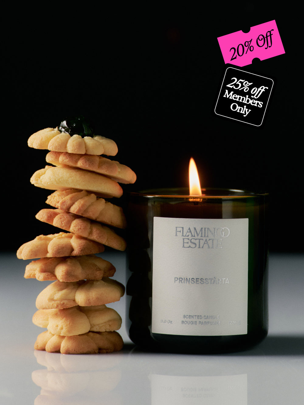 Flamingo Estate Prinsesstårta Candle