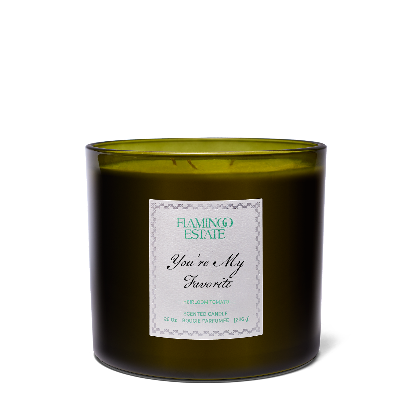 Personalized Heirloom Tomato XL Candle - Flamingo Estate
