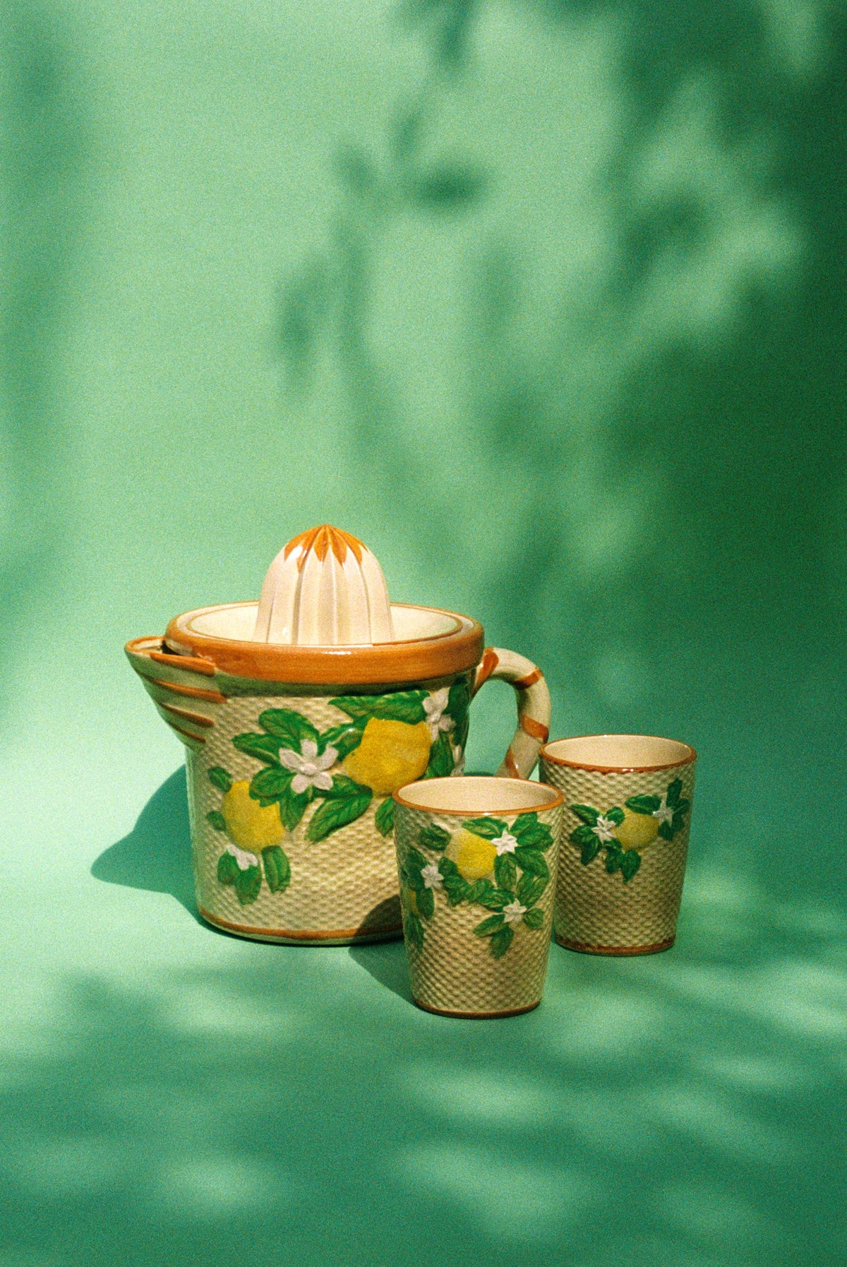Hotta Yu Shoten Basket Weave Juicer Set, Japan, c. 1925–35 - Flamingo Estate
