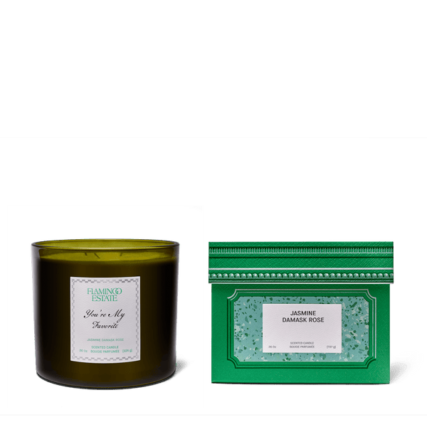 Personalized Jasmine Rose XL Candle – Flamingo Estate