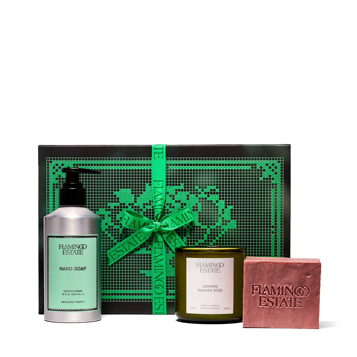 Jasmine Damask Rose Bath Set - Flamingo Estate