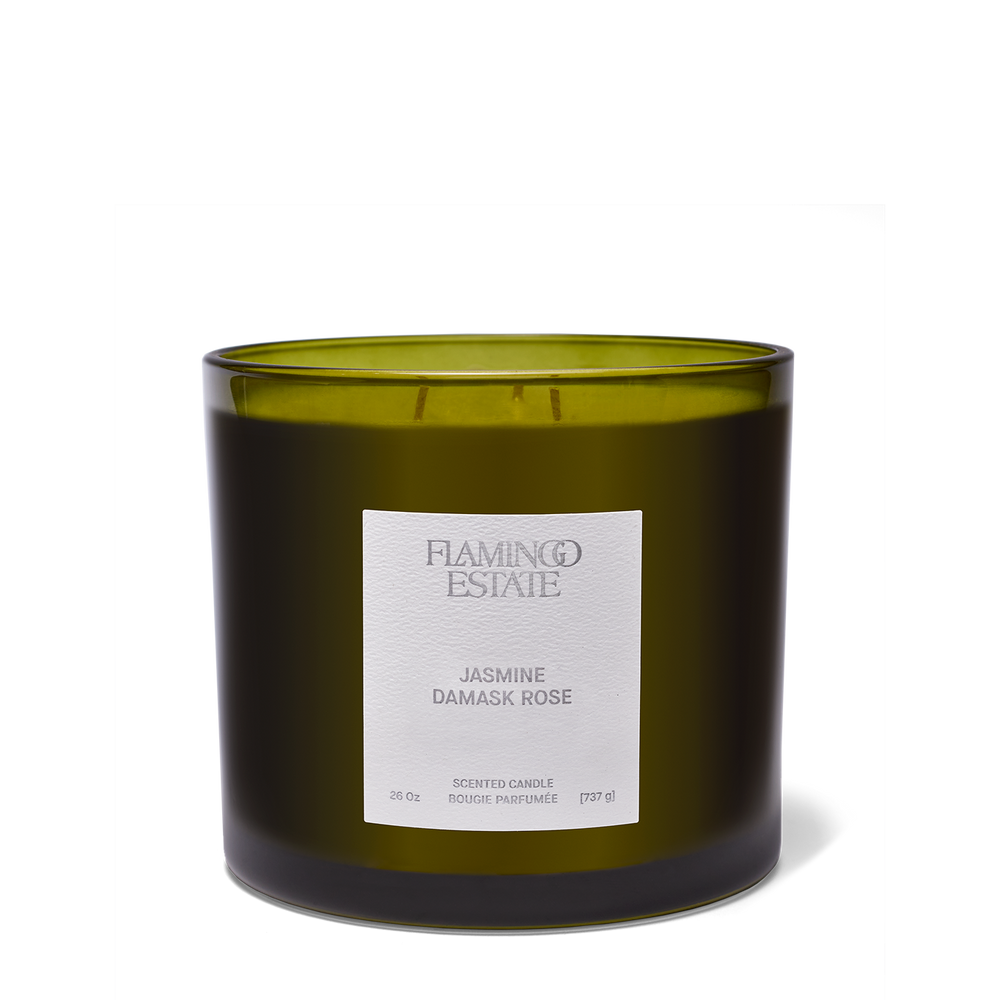 Jasmine Damask Rose XL Candle - Flamingo Estate