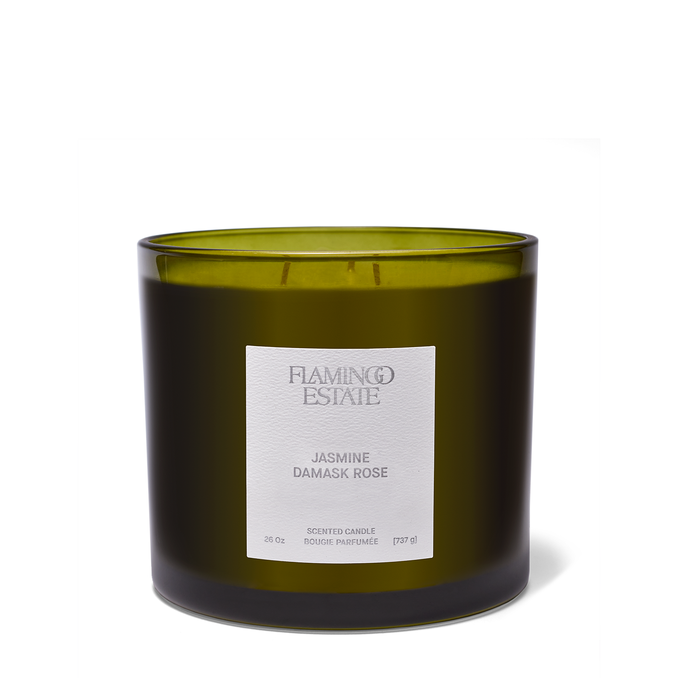 Night Blooming Jasmine & Damask Rose XL Candle - Flamingo Estate