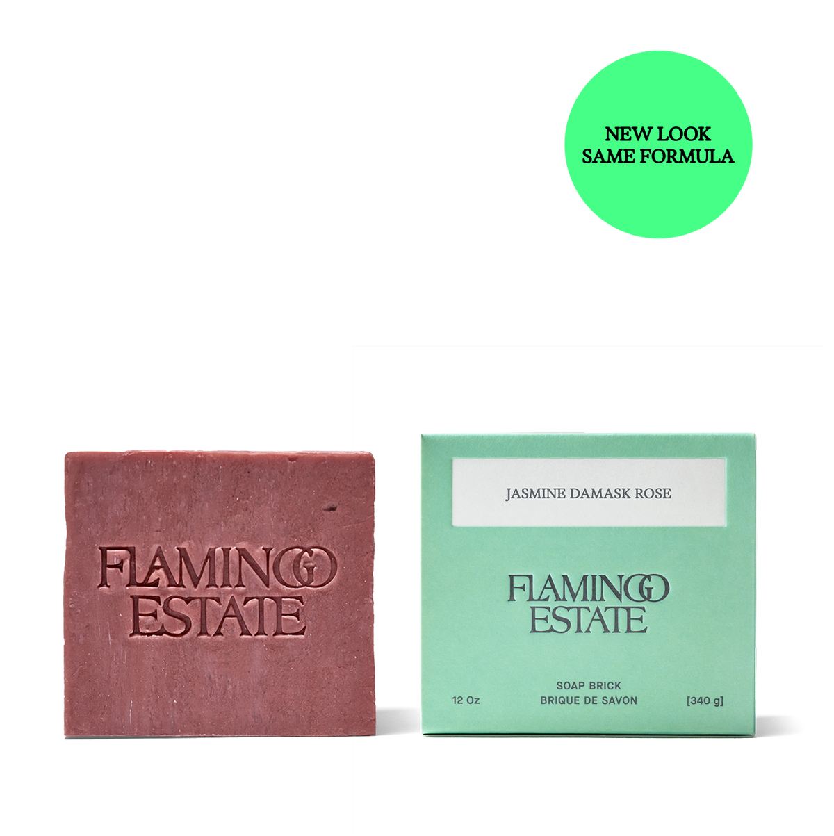 Jasmine Damask Rose Soap Brick - Flamingo Estate
