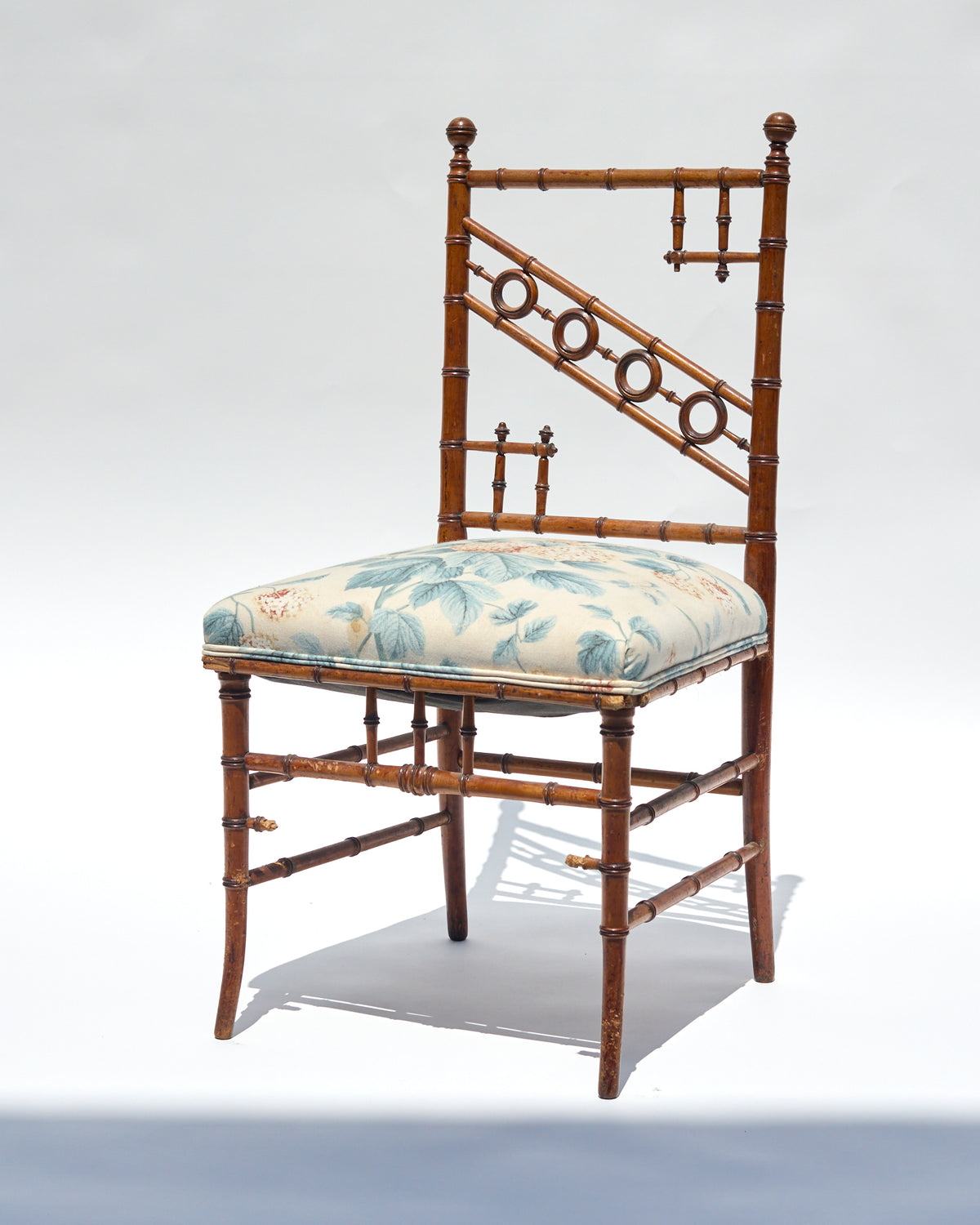Victorian Faux Bamboo Side Chair, Aesthetic Movement, circa 1880