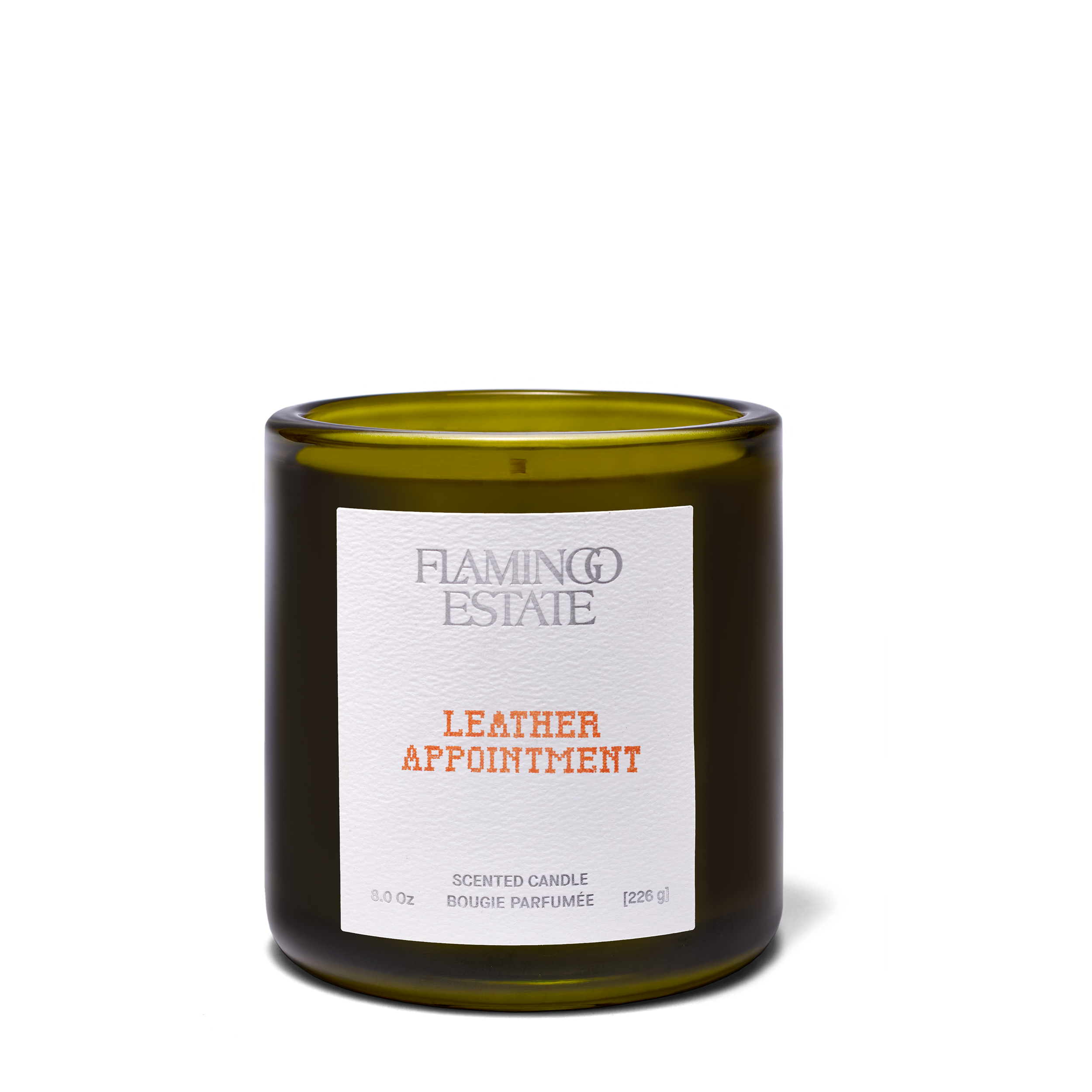 Leather Appointment Candle - Flamingo Estate
