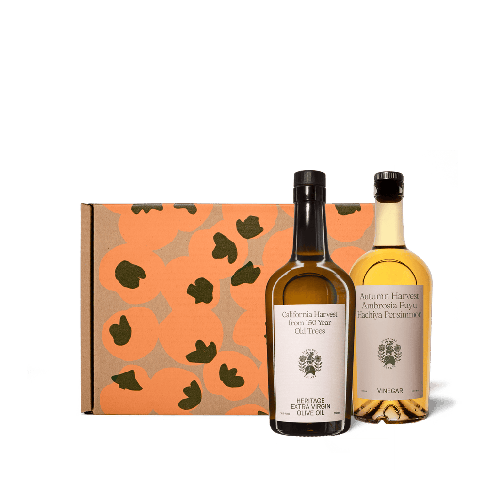 Olive Oil & Fuyu Persimmon Vinegar - Flamingo Estate