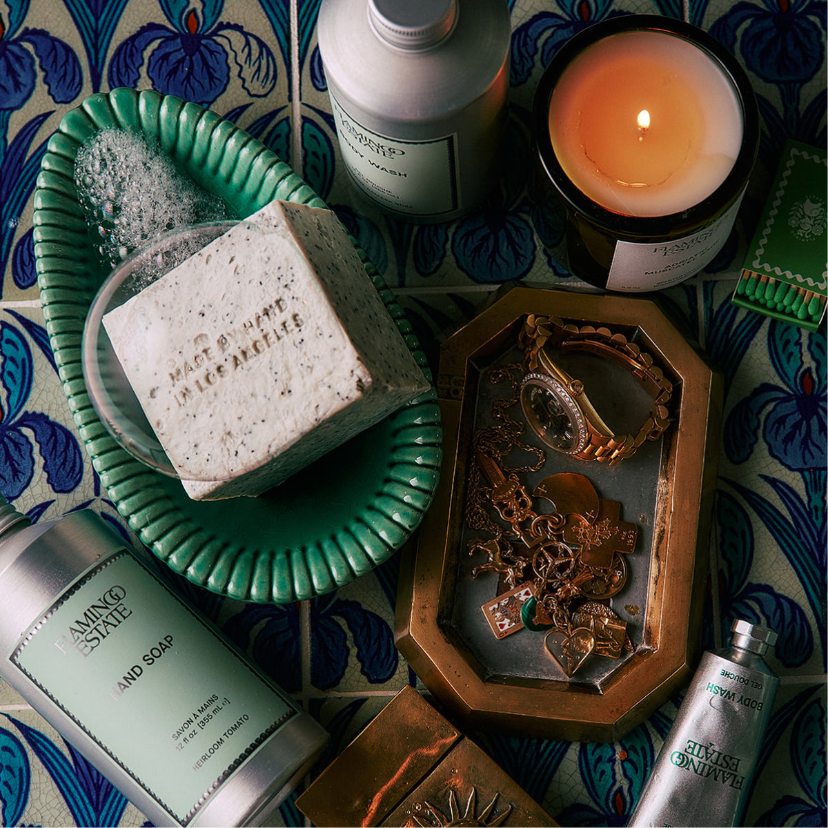 Exfoliating Peppermint Soap Brick - Flamingo Estate