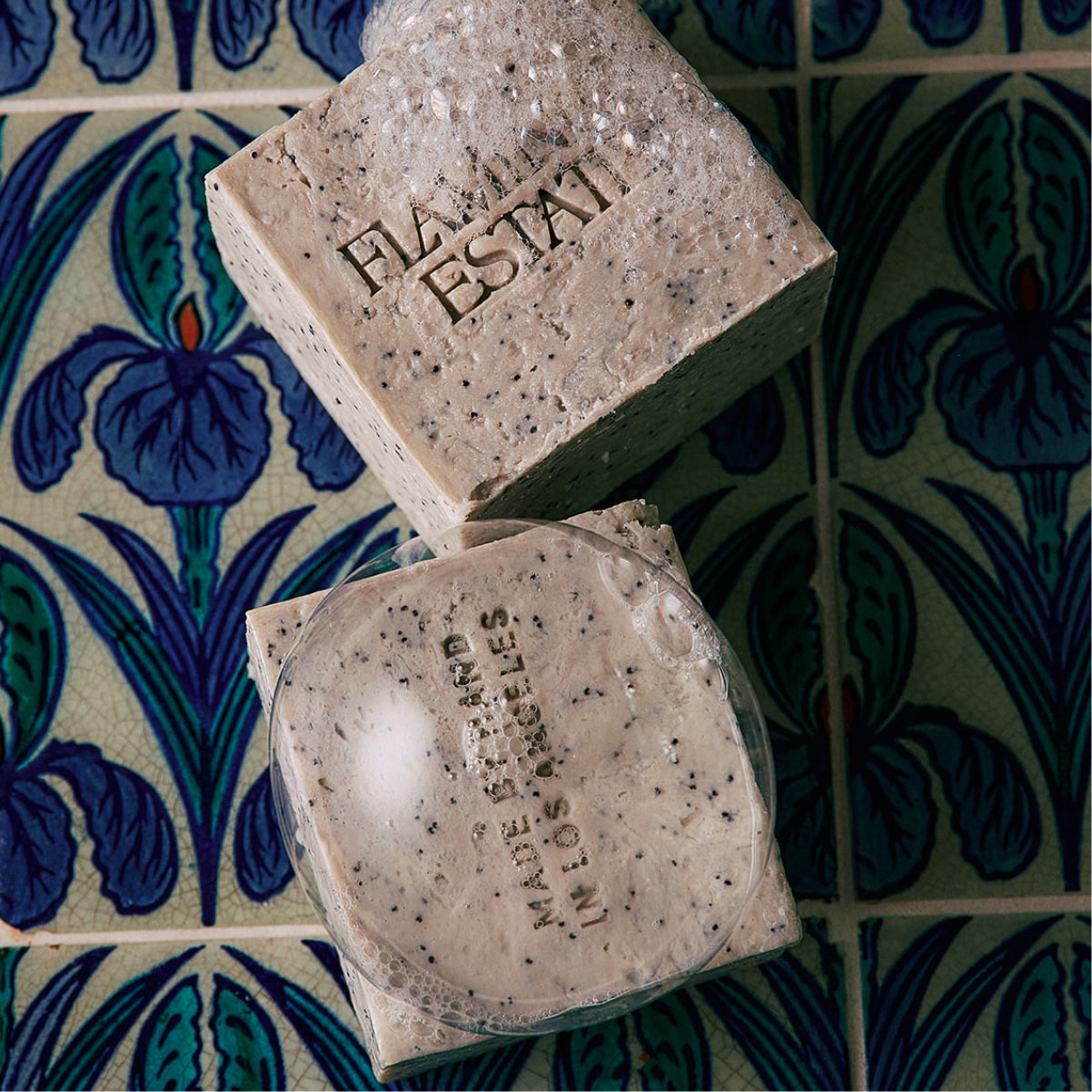 Exfoliating Peppermint Soap Brick - Flamingo Estate