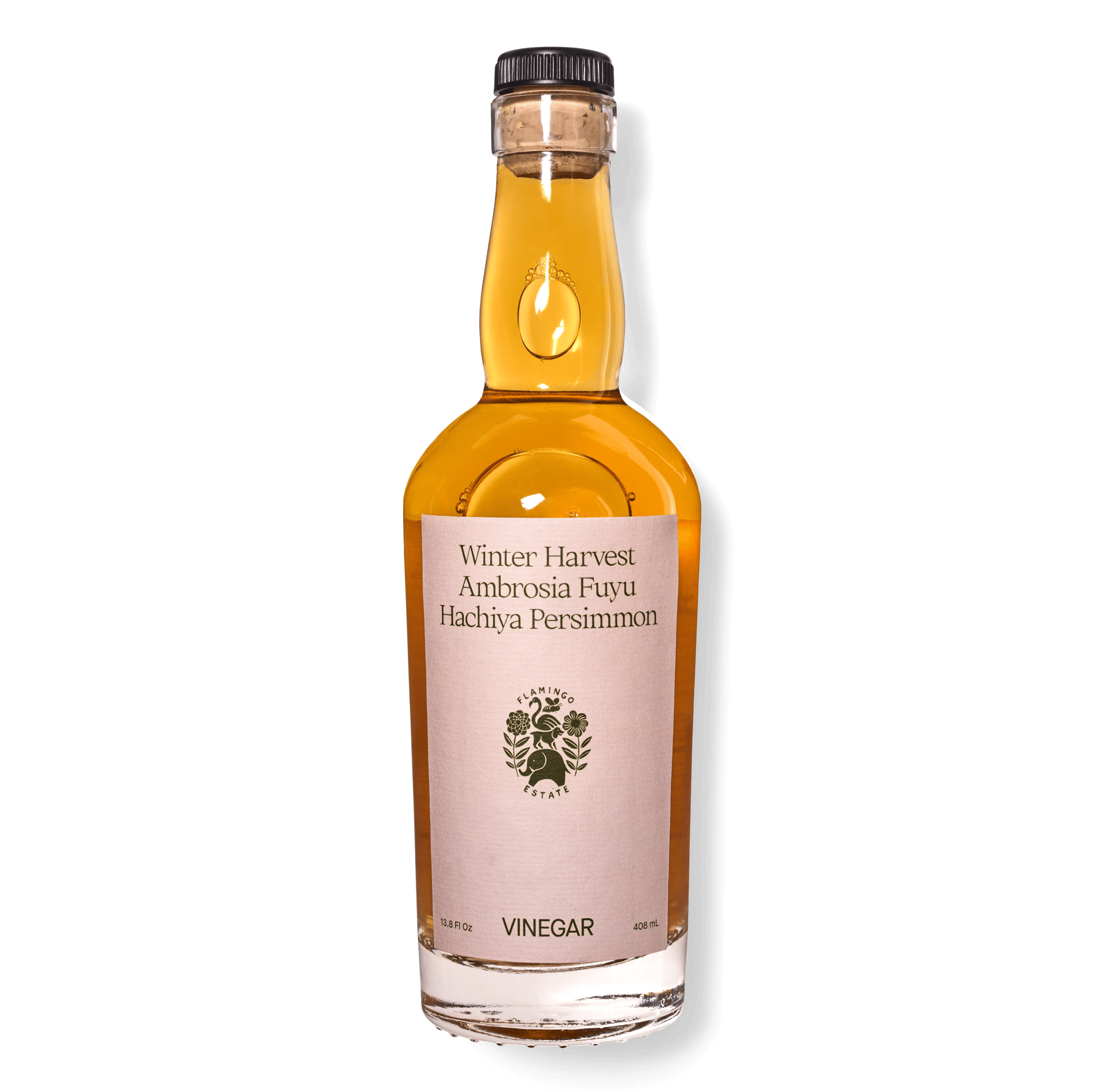 Bottle Of Flamingo Estate Winter Harvest Persimmon Vinegar