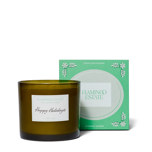 Flamingo Estate Personalized Night Blooming Jasmine & Damask Rose XL Candle