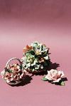 Porcelain Flowers Trio