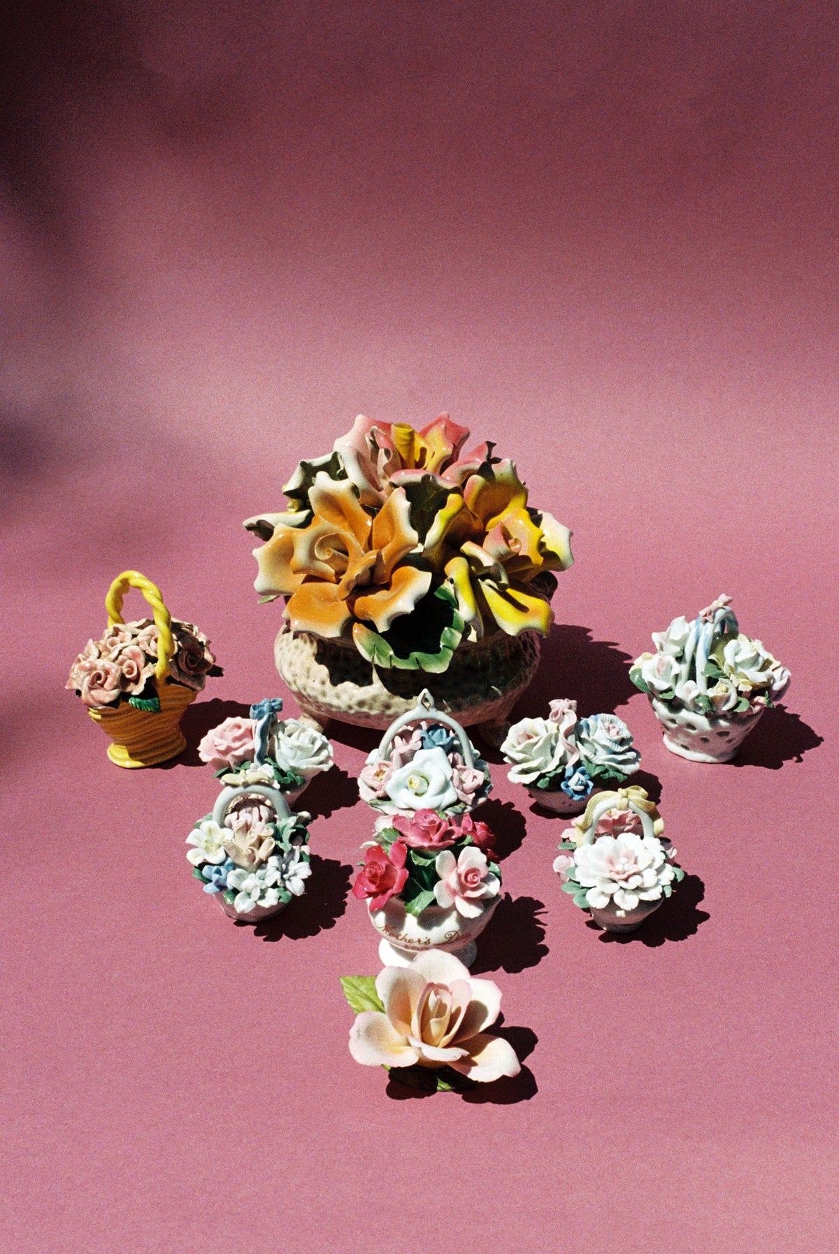 Porcelain Set of Flowers
