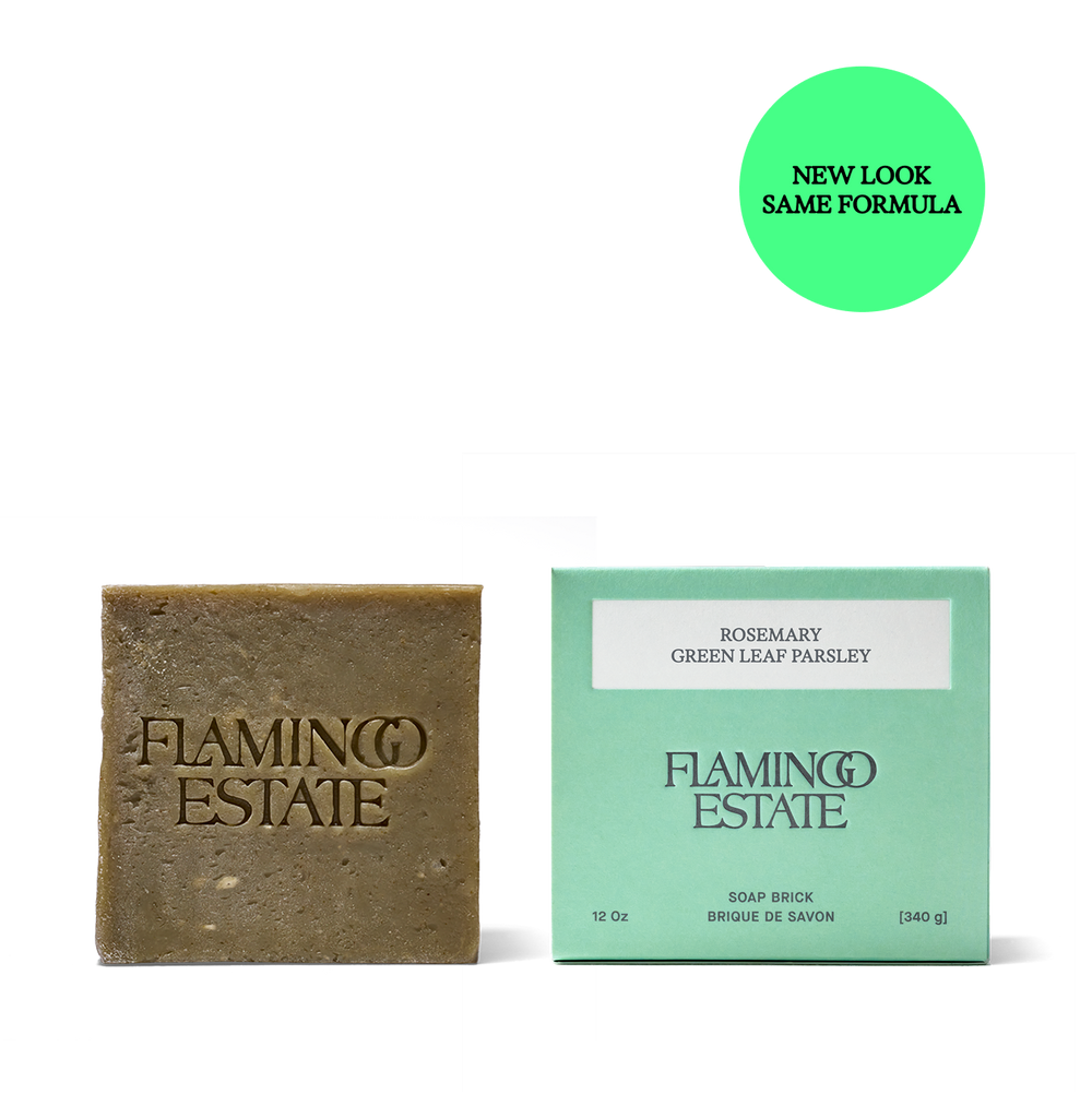 Rosemary Green Leaf Parsley Soap Brick - Flamingo Estate