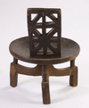 20th Century African Hand-Carved Tripod Chair