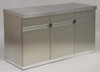 Pierre Cardin Bar Cabinet, Brushed Chrome, 1970s