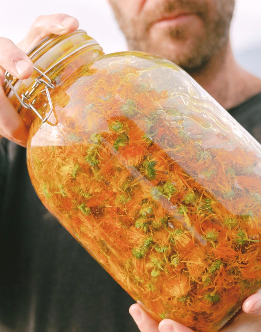 Preciously pressed Calendula petals go through a month-long distillation to create the ultimate Calendula Oil that is then blended with regenerative, biodynamic Hemp Oil infused with Ozone, in a world-first meticulous process.